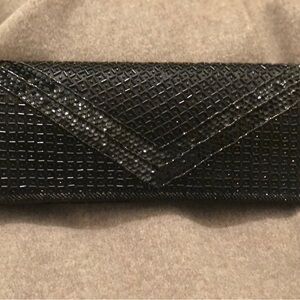 Elegant Black Rhinestone Purse
